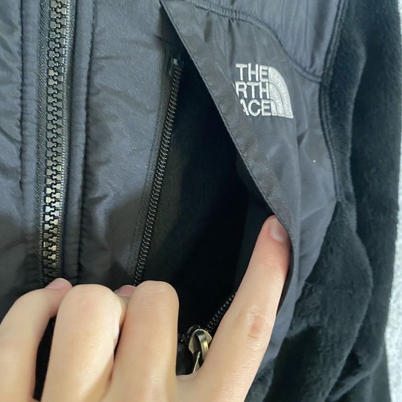 North Face Denali 2 Jacket Womens Small Black Soft Cozy Plush Full Zip Fleece - Picture 16 of 16